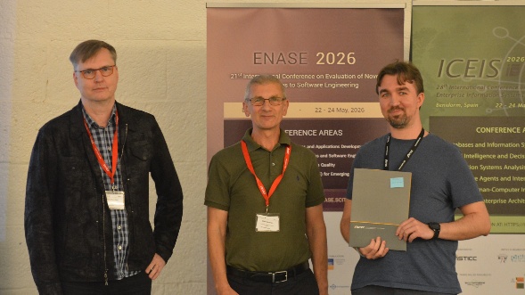 ENASE 2026 Best Student Paper winners